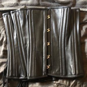 Dracula Clothing vegan leather steel bone corset